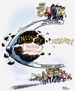 Cracking the nut of health equity:  top down and bottom up pressure for action on the social determinants of health  