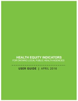 Health equity indicators for Ontario local public health agencies