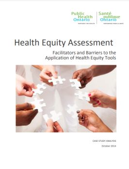 Health equity assessment: facilitators and barriers to the application of health equity tools