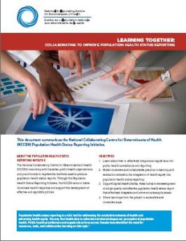 Population health status reporting:  The learning together series