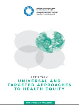 Let's Talk: Universal and targeted approaches to health equity