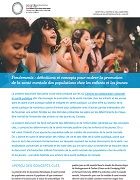 Fondements : définitions et concepts pour cadrer la promotion de la santé mentale des populations pour les enfants et les jeunes  