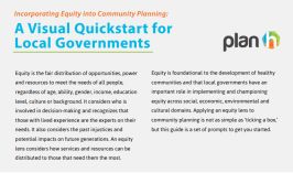 Incorporating Equity into Community Planning: A Visual Quickstart for Local Governments 