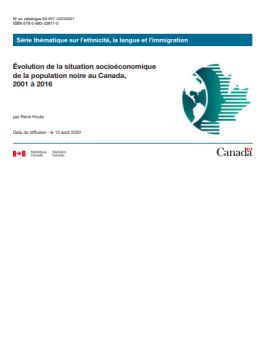 Évolution de la situation socioéconomique de la population noire au Canada, 2001 à 2016