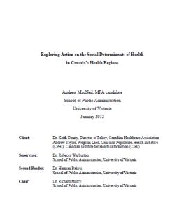 Exploring action on the social determinants of health in Canada’s health regions