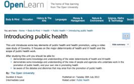 Introducing public health – online course