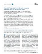Promoting health equity: WHO health inequality monitoring at global and national levels