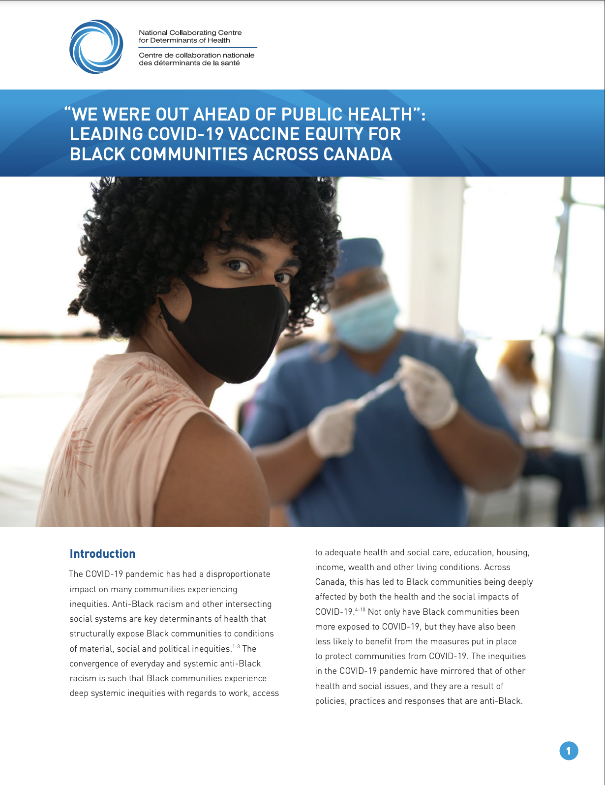 “We were out ahead of public health”: Leading COVID-19 vaccine equity for Black communities across Canada